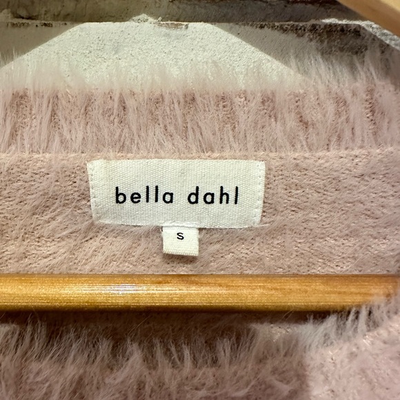 Bella Dahl fuzzy soft pink sweater size small - Picture 4 of 8